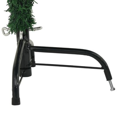 vidaXL Sztuczna choinka ze stojakiem, połówka, zielona, 120 cm, PVC