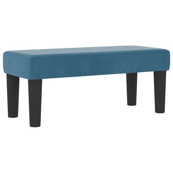 vidaXL Ł&oacute;żko sprężynowe z materacem granatowy 80 x 200 cm Aksamit