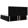 vidaXL Ł&oacute;żko z miejscem na przechowywanie i LED Czarny 200 x 200 cm