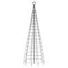 vidaXL Choinka świąteczna LED z kolcami 570 diod LED Zimna biel 300 cm