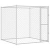 vidaXL Klatka dla psa Srebrny 200 x 200 x 200 cm Stal Galwanizowana