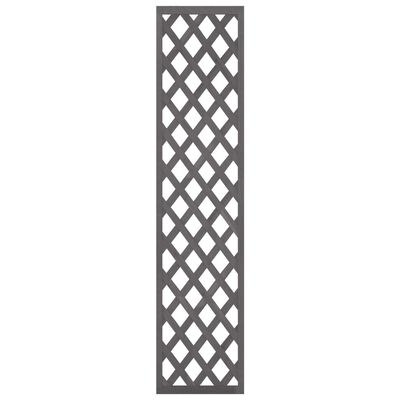 vidaXL Ścienna kratka ogrodowa, szara, 40x170 cm, WPC