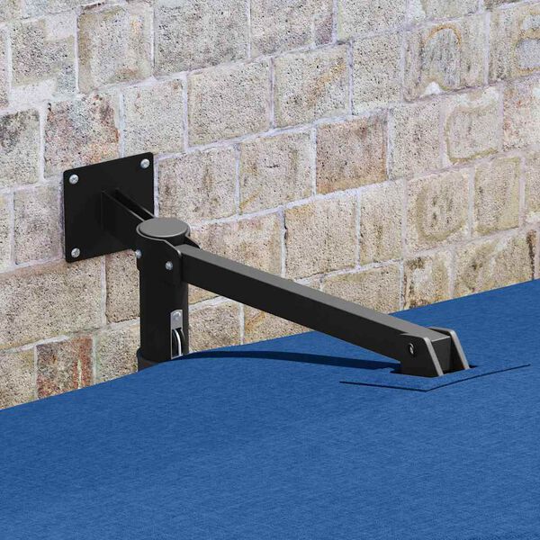 vidaXL Parasolka ogrodowa Niebieski i Czarny 248.5 x 247.5 x 160 cm