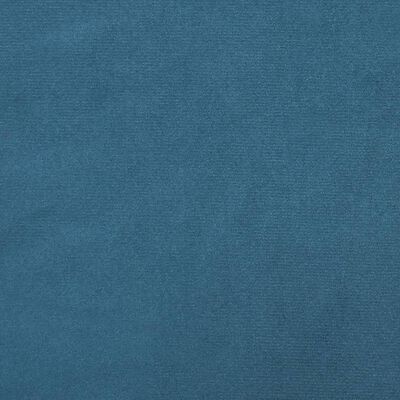 vidaXL Szezlong, niebieski, tapicerowany aksamitem
