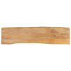 vidaXL Blat stołu, 180x40x2,5 cm, naturalna krawędź, lite drewno mango