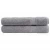 vidaXL Ręczniki premium, SOLUND, 2 szt., szare, 100x200 cm, 600 g/m&sup2;