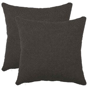 vidaXL Poszewka na poduszkę 2 pcs HEERLEN ciemnoszary 35 x 35 cm
