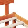 vidaXL Ramka ł&oacute;żka Brązowy 150 x 200 cm Lite drewno sosnowe