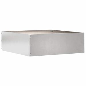 vidaXL Krawężnik do trawnika 40 x 40 x 13 cm Stal nierdzewna srebrny