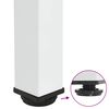 vidaXL Nogi do stolika kawowego 4 szt. Białe 30-32 cm Stal