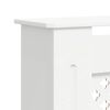 vidaXL Osłona na kaloryfer z MDF, biała, 205 cm