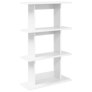 vidaXL P&oacute;łka ścienna Do montażu na ścianie Biały 56 x 20 x 90 cm