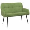vidaXL Sofa dwuosobowa na metalowych n&oacute;żkach 2-osobowy Jasnozielony