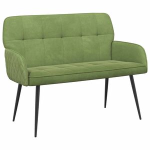 vidaXL Sofa dwuosobowa na metalowych n&oacute;żkach 2-osobowy Jasnozielony
