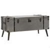 vidaXL Stolik kawowy z płyty MDF i aluminium, 102 x 51 x 47,5 cm