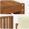 vidaXL Zestawy sof 10 pcs Naturalny i Kremowy Lite Drewno Akacji