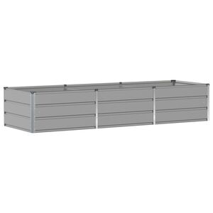 vidaXL Donica Jasnoszary 240 x 80 x 45 cm Stal