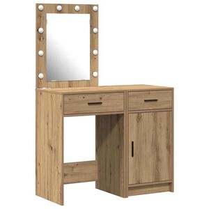 vidaXL Toaletka 2 szt. Brązowy 50 x 41 x 135 cm Drewno inżynieryjne