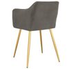 vidaXL krzesła stołowe, 2 szt., ciemnoszare, aksamitne