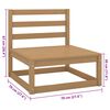 vidaXL 4-osobowa sofa ogrodowa z poduszkami, lite drewno sosnowe