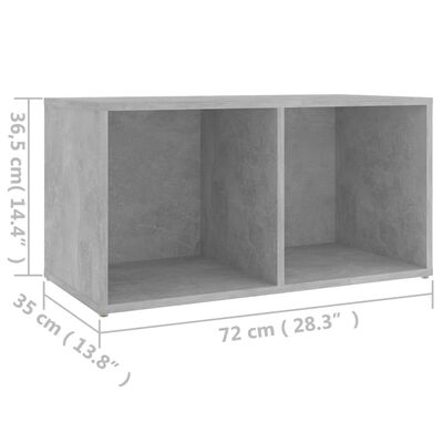 vidaXL Szafka pod TV, szarość betonu, 72x35x36,5 cm, płyta wiórowa
