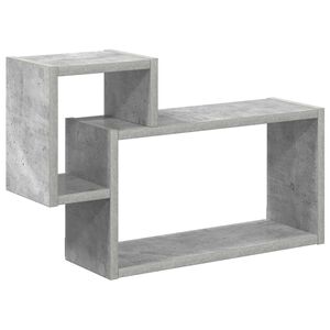 vidaXL P&oacute;łka ścienna Do montażu na ścianie Szary 55 x 15 x 35 cm