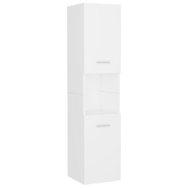 vidaXL Zestaw mebli łazienkowych, biały, materiał drewnopochodny