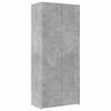 vidaXL Wysoka szafka, szarość betonu, 80x42,5x185 cm