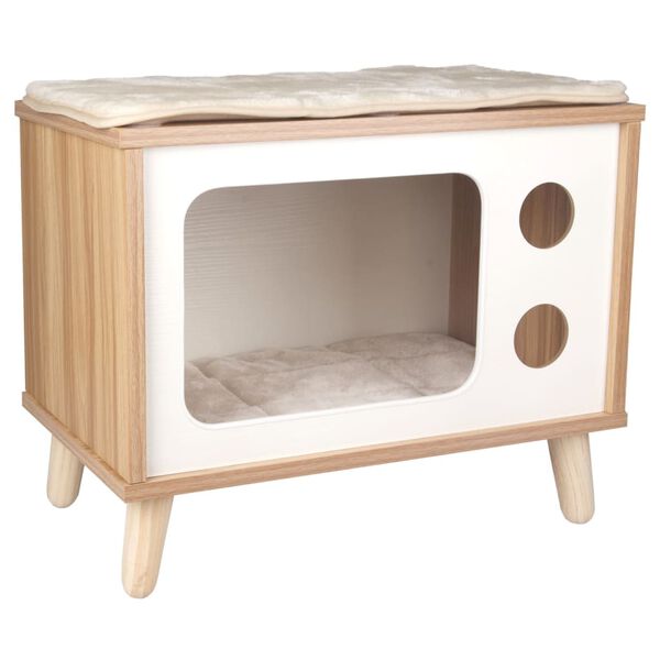 FLAMINGO Meble dla kota Fino TV, 50x29x41 cm, brązowe