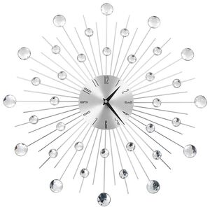 vidaXL Zegar ścienny z mechanizmem kwarcowym, nowoczesny design, 50 cm