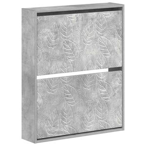 vidaXL Wisząca szafka na buty DELFT 71 x 17 x 86 cm Betonowy szary