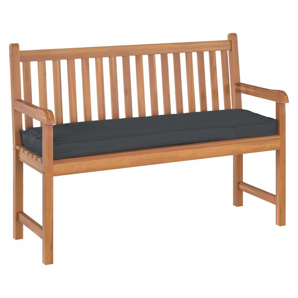 vidaXL Poduszka na ławkę z palet Czarny 140 x 40 x 8 cm Tkanina Oxford