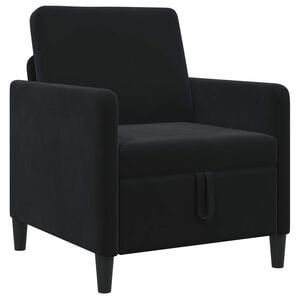 vidaXL Sofa z miejscem do przechowywania Czarny 72 x 78 x 87 cm