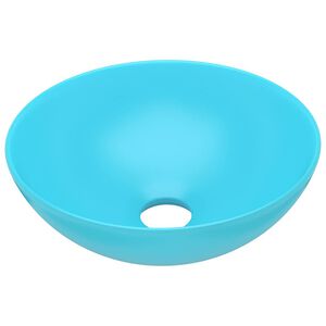 vidaXL Umywalka łazienkowa, ceramiczna, jasnozielona, okrągła
