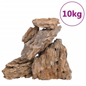 vidaXL Kamienie dragon stone, 10 kg, r&oacute;żne kolory, 10-30 cm