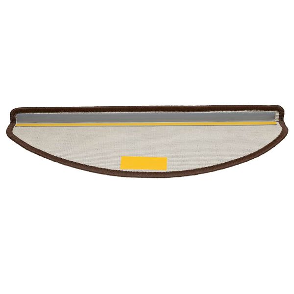 vidaXL Maty na schody 30 szt. 65x21x4 cm Brązowe p&oacute;łokrągłe duże