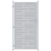 vidaXL Brama ogrodowa 85 x 196 cm Stal nierdzewna srebrny Zamykane