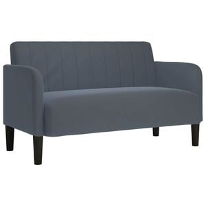 vidaXL Sofa dwuosobowa Ciemnoszara 109 cm Aksamit