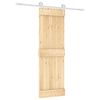 vidaXL Drzwi przesuwne Naturalne i białe 70 x 210 cm