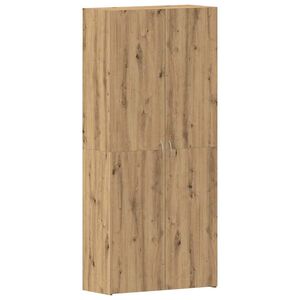 vidaXL Szafka na buty 80 x 35.5 x 180 cm Drewno inżynieryjne Brązowy
