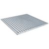 vidaXL Ruszt srebrny 60 x 60 x 2 cm Stal ocynkowana na gorąco
