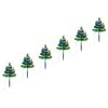 vidaXL Drzewka do ozdoby ścieżki, 6 szt, kolorowe LED, 45 cm, PVC