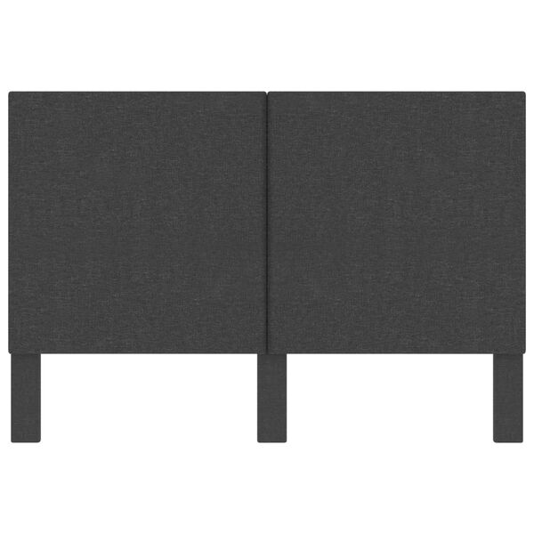 vidaXL Wezgłowie do ł&oacute;żka, ciemnoszare, obite tkaniną, 180x200 cm