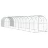 vidaXL Kurnik srebrny 1200 x 200 x 200 cm Stal ocynkowana