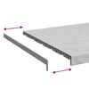 vidaXL Parapet okienny Tekst Marmur -enure 60 x 50 x 4,5 cm PVC