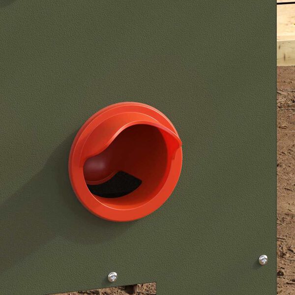 vidaXL Karmnik dla kur Zielony oliwkowy 40,5 x 25 x 38 cm