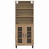 vidaXL Highboard Dąb rzemieślniczy 69,5 x 34 x 180 cm