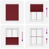 vidaXL Roleta plisowana Bordowy Czerwony 110x150 cm Szerokość tkaniny