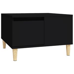 vidaXL Stolik kawowy, czarny, 55x55x36,5 cm, materiał drewnopochodny