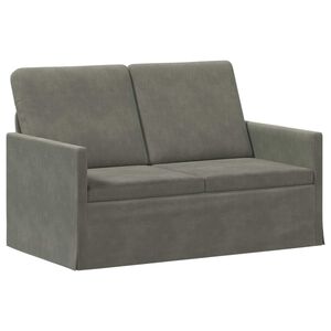 vidaXL Sofa dwuosobowa jasnoszary 130 x 81 x 82 cm Tkanina sztruksowa